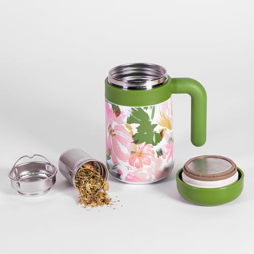 kate spade new york Tea Infuser Travel Mug, Hidden Garden