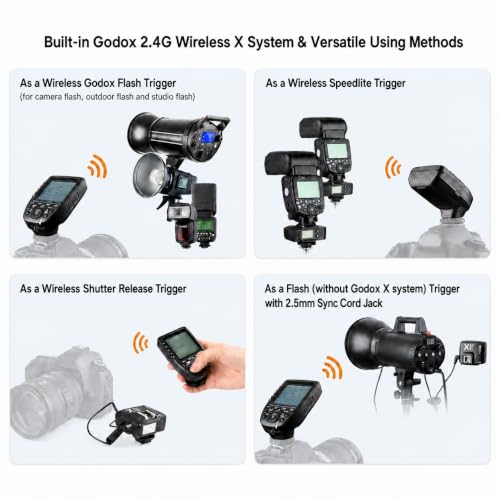 Godox XproF Xpro-F TTL Wireless Flash Trigger for Fujifilm, 2.4G X System XProF for Fujifilm