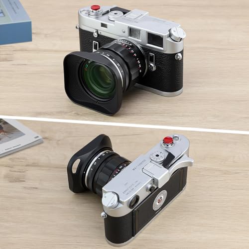 Haoge LH-ZM32P Bayonet Metal Square Lens Hood Shade Compatible with Carl Zeiss Distagon T 1.4/35 35mm f1.4 f/1.4 ZM Lens Hollow Out Designed Black [Square - Black - Hollow Out Designed]