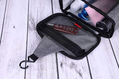 Shower Caddy Tote,Quick Dry Shower Bag Dorm Room Essentials for College Student Girls Boys,Hanging Mesh Shower Caddy Portable for Summer Camp,Travel,RV Essentials,Shower Bag for Women Men Gray