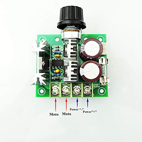 Hailege 2pcs 12V~40V 10A PWM DC Motor Speed Control Switch Controller Voltage Regulator Dimmer