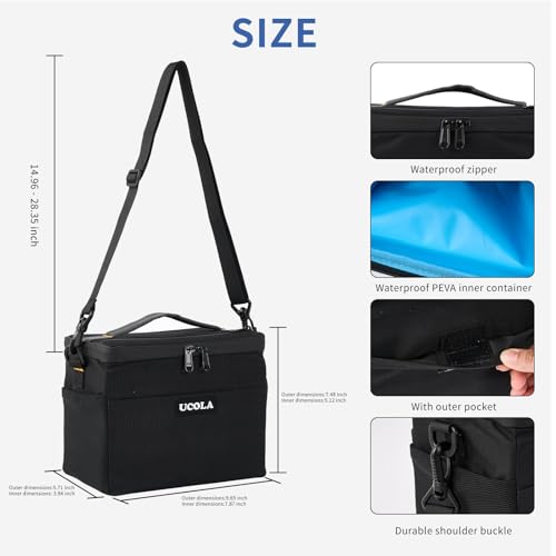 Insulated Insulin Cooler Bag for Travel, Up to 20-Hour Long Lasting Medication Cooler Travel Case for Diabetes Supplies, Leakproof Small Soft Cooler Pouch for EpiPen Medicine Breastmilk TSA Compliant Large