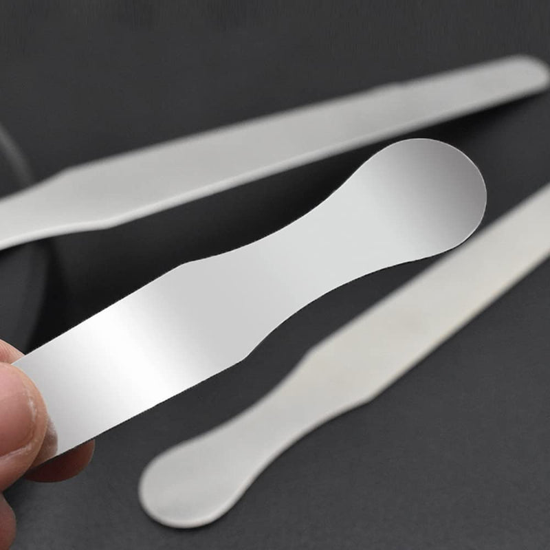 3 Pieces Stainless Steel Tongue Depressors for Arts Crafts Beauty Salon Dental Examination (14cm+16cm+18cm)