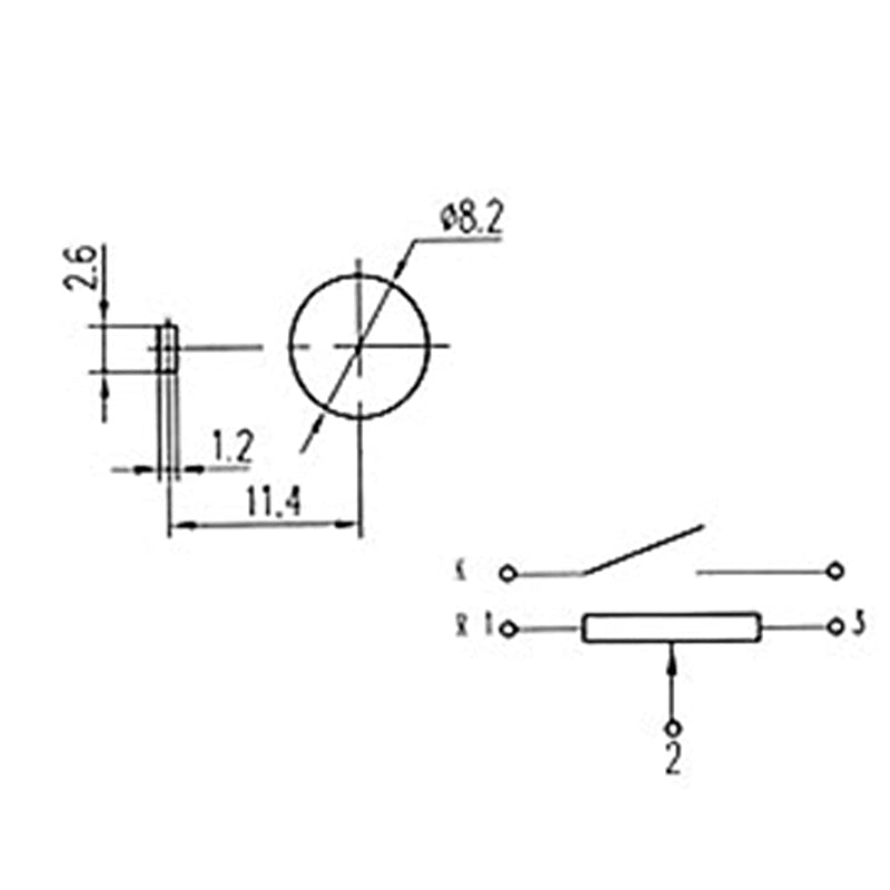 [Australia - AusPower] - PENGLIN 5PCS WH138 10K Ohm Rotary Potentiometer with Switch, 5-Piece Black Potentiometer Alloy Knob 