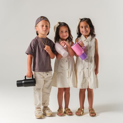 HydroJug Kids - 20 oz Insulated Kids Water Bottle with Flip Straw & Handle | Leak-Proof & Durable | Perfect for School, Sports, Lunch, Travel & Camp, Riptide