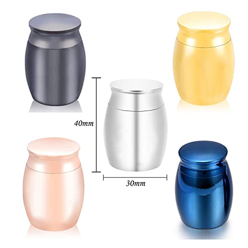 Small Urns Mini Cremation Human Ashes Holder Stainless Steel Memorial Keepsake Ash Funeral Urn for Pet Small Ashes Urns for dog pet Black