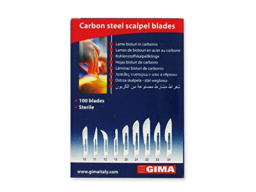 GIMA - Sterile Disposable Carbon Steel Blade No.15 Pack of 100 27003 15