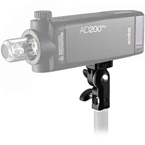 GODOX AD-E2 2-Pack Flash Holder Metal Bracket Mount with 1/4'' Screw Umbrella Holder for AD200 AD200Pro AD100Pro AD300 Pro 2 Pack