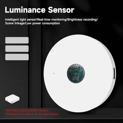 Light sensor, luminance sensor can automatically adjust the light levels for ZigBee light sensor for smart homes for TUYA WiFi / ZigBee (ForZigbee) Forzigbee