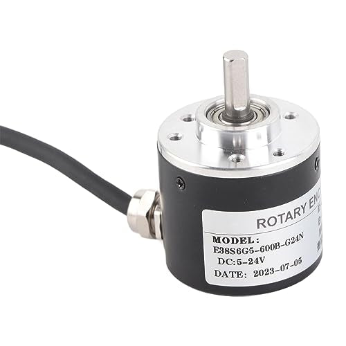 600P/R Incremental Encoder, 2-Phase Photoelectric Encoder, 5V-24V, Wave 6mm Encoder, Wide Voltage Power Supplies