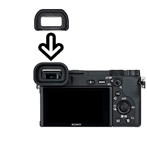 A6500 Eyecup Viewfinder for Sony Alpha a6600 a6500 a6400 Camera (2 Pack), Replaces Sony FDA-EP17