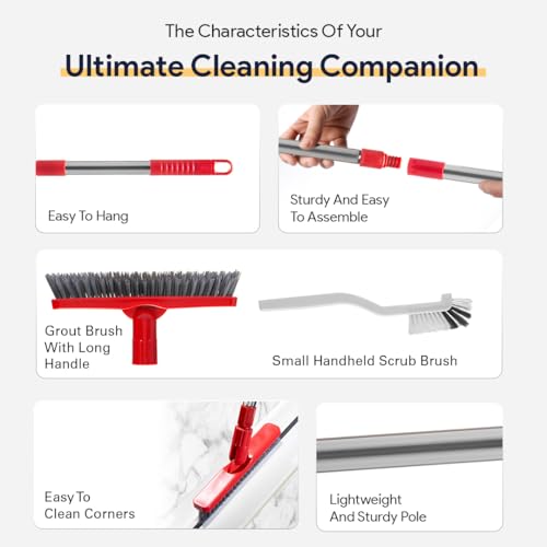 Grout Brush Grout Brush and Handheld Brush Set
