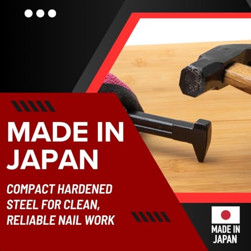 Forest Originals 160mm Japanese nail setter pin punch, hardened steel woodworking trim and finish nail tool