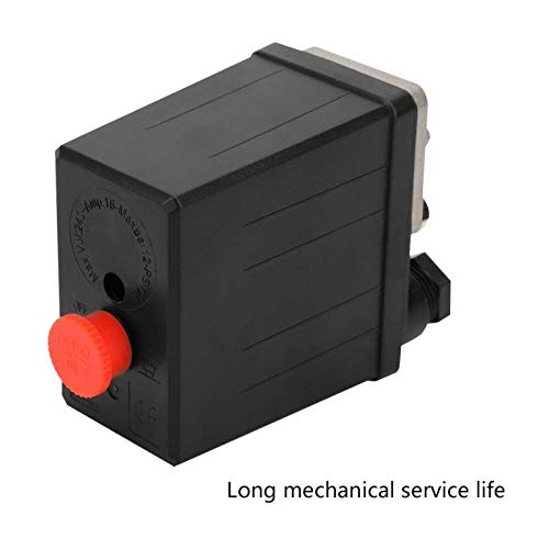 Air Compressor Pressure Switch, Pressure Valve Switch for Single Hole Air Compressor 0.4~0.7Mpa G1/4" 220V