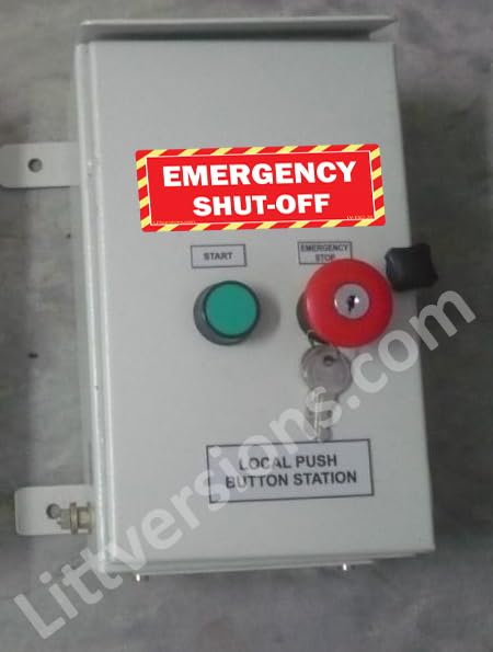 5-Pack 6" x 2" Red Emergency Shut-Off Fuel Switch Warning Safety Labels Decal Danger Sign Sticker Electrical Panel Heavy Duty 6x2 2x6 Laminated Waterproof Laminated - Red 6" x 2" - 5 Pack