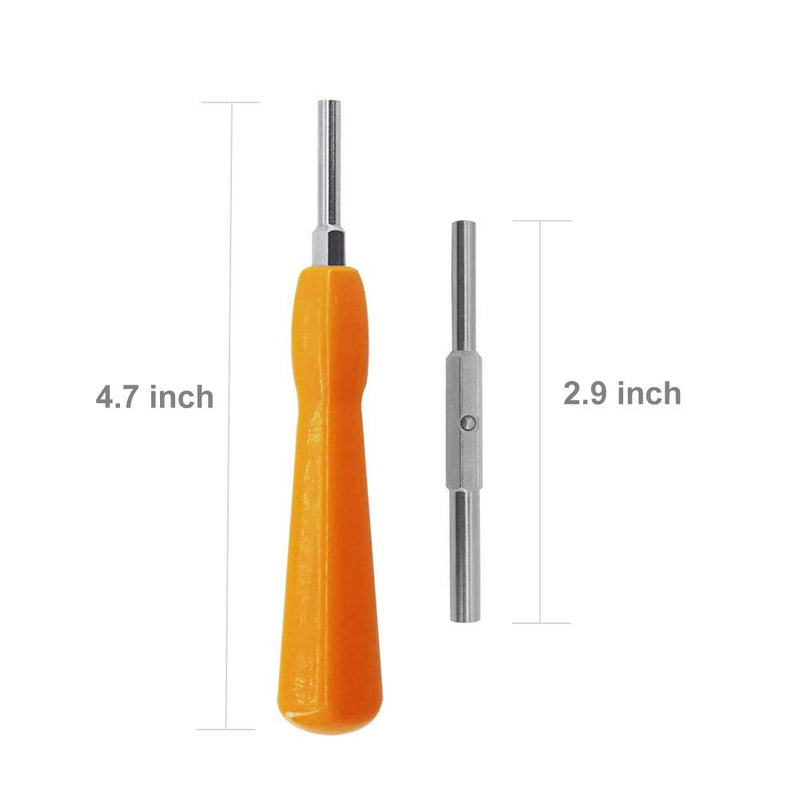 [Australia - AusPower] - Gamebit Screwdriver, EMiEN 4.5mm 3.8mm Gamebit Screwdriver,Double-End Bit Security Gamebit Screwdriver Kit For Opening NES,SNES,N64,GameBoy,GameCube,Virtual Boy,Sega,Nintendo Consoles,Game Cartridges 