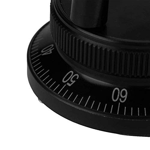 CNC Handwheel Housing 100PPR 6 Terminal Clamps Electronic Hand Wheel Pulse Transmitter Hand Wheel 60 mm Encoder 5V for CNC System (Black) black