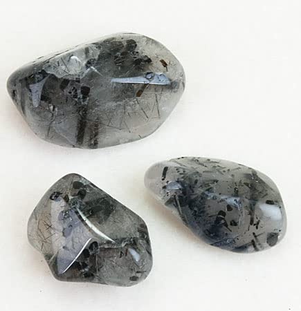 Tourmalinated Quartz Tumbled - Healing Stone - Crystal Healing 20-25mm 1