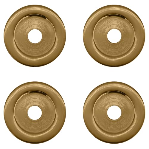 CRL gold plated flat replacement washers for back-to-back solid pull handles, set of washers