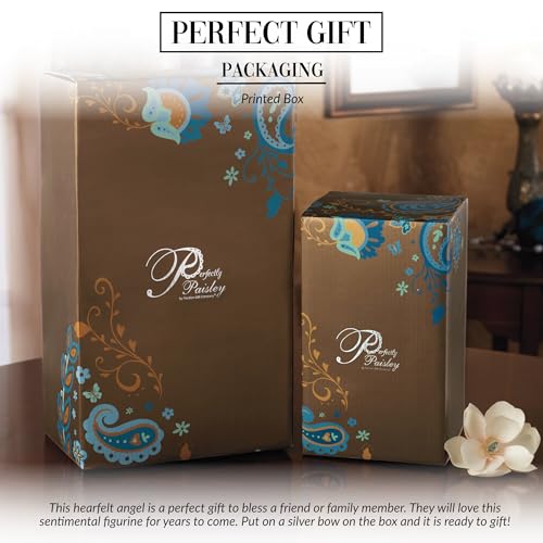 Pavilion Gift Company Cherish Today Angel Ornament by Pavilion, 4-1/2-Inch Tall, Includes Ribbon for Hanging, Blue,Brown,Cream,Off White