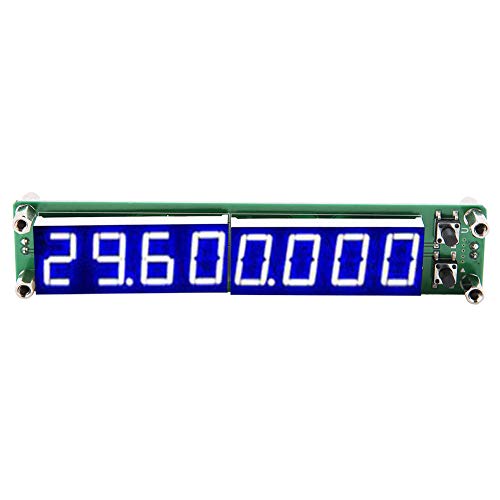 Frequency Measuring PLJ-8LED-H HF Frequency Counter Cymometer Tester Module 0.1 ~ 1000 MHz, 125.5 mm x 25.5 mm x 21.5 mm (Backlight Font Blue) Backlight font blue