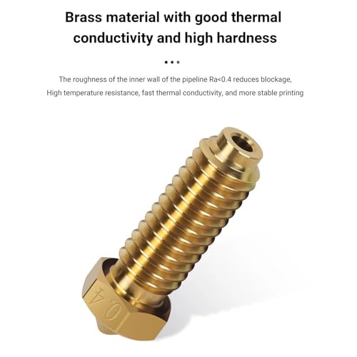 KOYOFEI 20PCS Brass Nozzle Kit for Kobra 2, 3D Printer Accessories 8PCS 0.4mm, 3PCS 0.2mm, 0.6mm, 0.8mm, 1.0mm Brass Nozzles Kit for Kobra 2 Neo, Kobra 2 Pro/Plus/Max Kobra 2 Brass