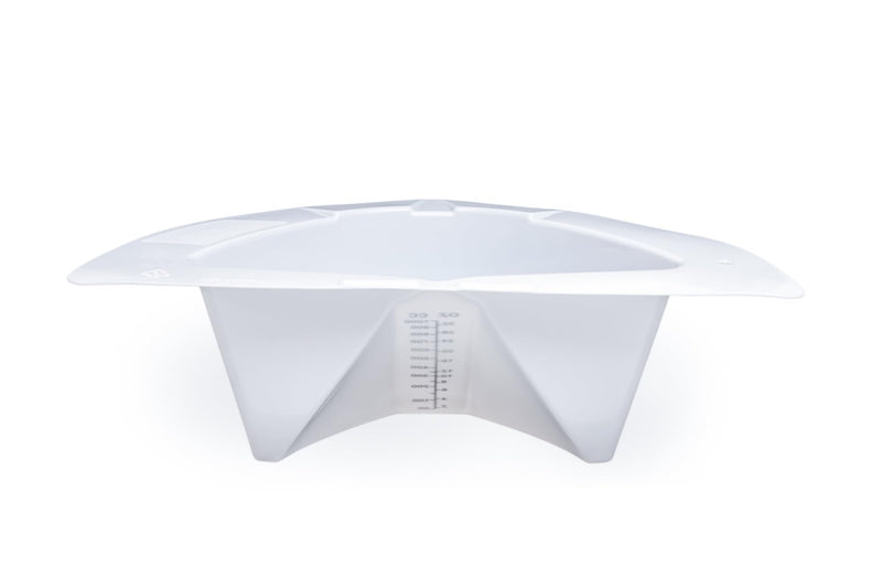 [Australia - AusPower] - Graduated Specimen Collector Pans 32oz - Urine Measuring Container, Smooth High Gloss, Transparent, Pour Spout, Flat Bottom, Durable for Healthcare & Home Use (2, 32oz) 2 