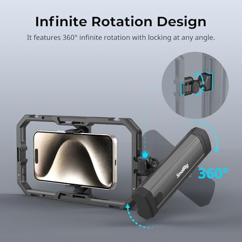 SmallRig Rotatable Bilateral Quick Release Side/Top Handle for SmallRig HawkLock Quick Release Ecosystem for Smartphones 4842 Function: Quick Release