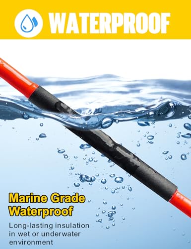 Heat Shrink Tubing 2 m 4:1 Diameter 12/16/20/32/40 mm | Heat Shrink Tubes with Adhesive, Heat Shrink Tubing Black (Diameter 32 mm 2