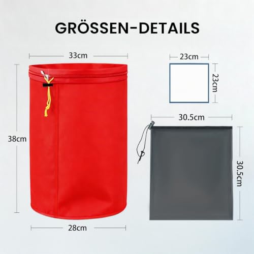 Bubble Bags 5 Gallon (Set of 5) Foam Bag Kit for Herb Extraction - Iceolator Bags Professional Ice Water Extraction Kit for Making Herbal Extracts