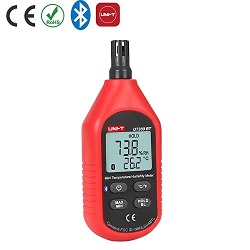 [Australia - AusPower] - UNI-T UT333BT Mini Temperature and Humidity Meter with Bluetooth, -10°C-60°C/-10.0°C-60.0°C, 0%RH-100%RH 