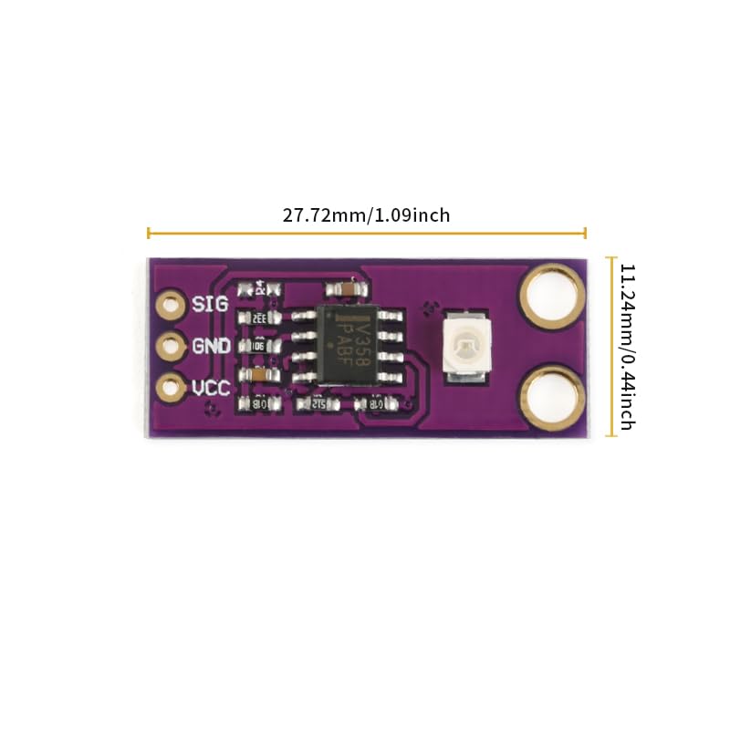 [Australia - AusPower] - S12SD UV Sensor Module GUVA-S12SD Solar 240nm-370nm Intensity Detection Sensor with High Sensitivity Light Sensor for Arduino 