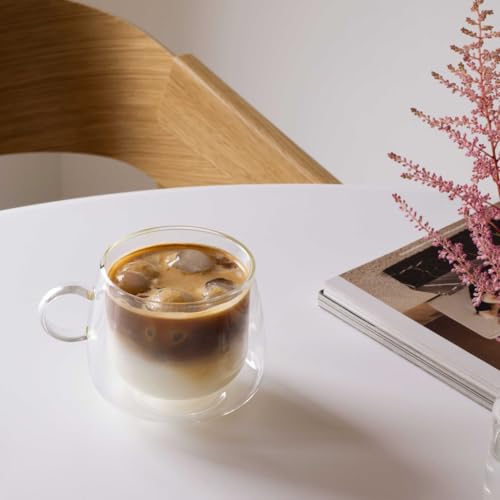 Villeroy & Boch Artesano Hot & Cold Beverages Cappuccino Glass, Set of 2, 14.5 oz, Borosilicate Glass, Dishwasher & Microwave Safe