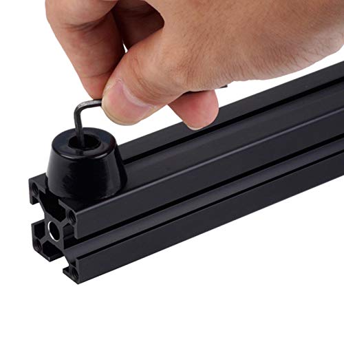 Create idea 20 Set 2020 Profile Anti-vibration Feet Kit with Landing Rubber T-slot Sliding Nut M3 Screw Wrench Absorber Protector for 3D Printer