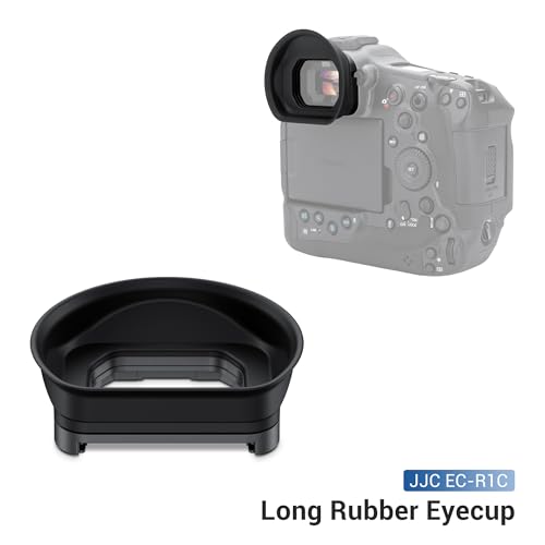 JJC ER-1 Extended Eyecup Eyepeice Viewfinder for Canon EOS R1 Camera, Soft Silicone Eye Cup Replaces Canon ER-i, Provides Comfortable Viewfinding
