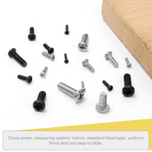 Mardatt 1200-piece metric micro screw assortment set with M1 to M3 screws in assorted sizes
