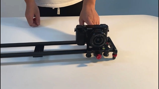 Zecti Camera Slider 16"/40 cm Adjustable Carbon Fiber Camera Dolly Track 16 inch