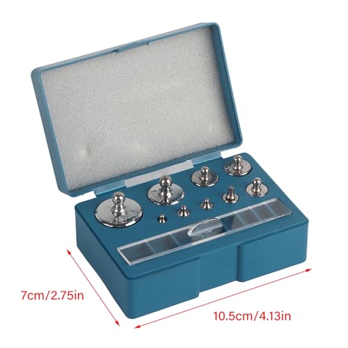 Calibration Weights Set, 17 Pieces, Precision Scale Weights from 100 g to 10 mg for Scales Calibration, High Precision Calibration Weights Accessories for Accurate Measurements