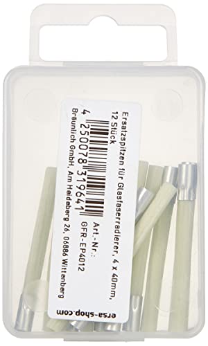 GFR-EP4012 Replacement Tips for Fibreglass Erasers 4 x 40 mm Pack of 12