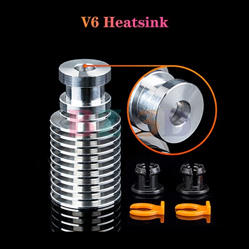 V6 Volcano All Metal Hotend High Flow,Volcano Hardened Steel Nozzle 0.4mm,Titanium Alloy Heatbreak,Heater Block Aluminum for V6 Volcano Hotend Kit,Titan,Dual Drive Extruder. Hardened Steel Nozzle Kit