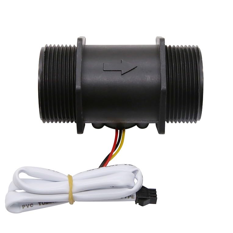 DIGITEN G1-1/2 G1.5 Water Flow Sensor Hall Effect Sensor Flow Meter Control 5-150L/min Compatible with Arduino, Raspberry Pi and Reverse Osmosis Filters