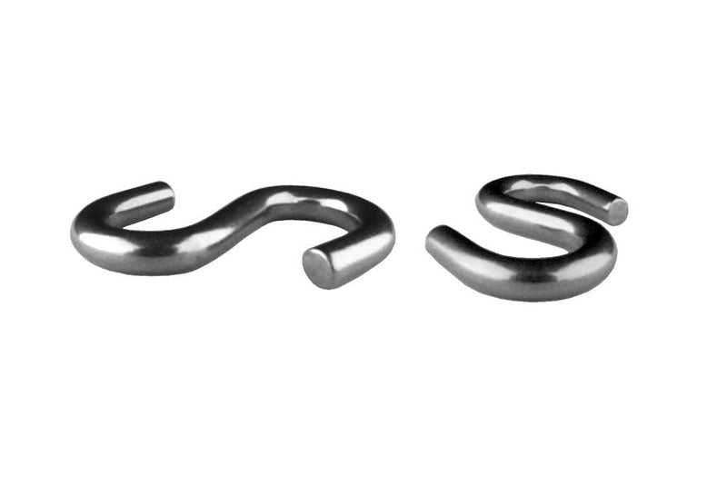 [Australia - AusPower] - 316 Marine Stainless Steel Heavy Duty S Hooks 2 PACK for Hanging Hammock, Swing, Plants, Utilitty -2.5 Inches Long, 5/16 Inch Thick 