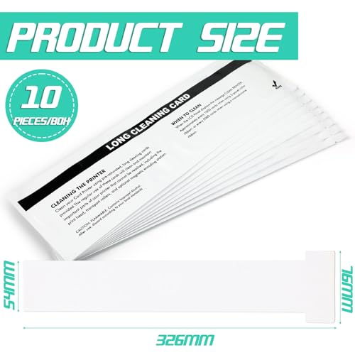 Feifeiya Set of 10 Cleaning Cards Kit for ID Card Printer Maintenance