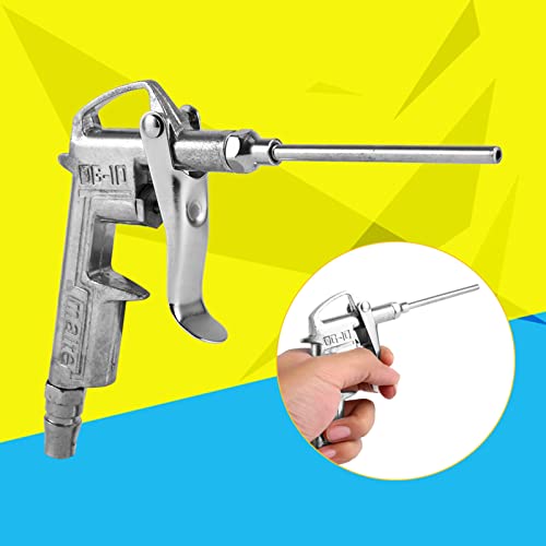 Air Compressor Dust Duster Air Blow Gun Pistol Grip Trigger Handle 1/4" Compressed Alloy Extended Air Nozzle DG-10 for Deep Clean