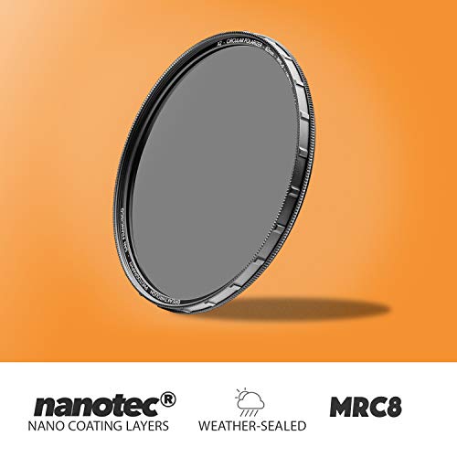 39mm X2 CPL Circular Polarizing Filter for Camera Lenses - AGC Optical Glass Polarizer Filter with Lens Cloth - MRC8 - Nanotec Coatings - Weather Sealed by Breakthrough Photography 39mm