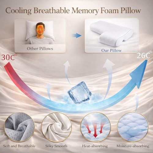 Side Sleeper Pillow with Arm Hole, Memory Foam Side Sleeper Pillow for Neck Shoulder Pain Relief, Washable Cover, 2 Pillowcases (Right) Right