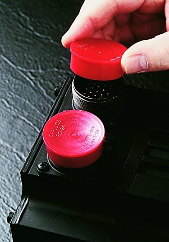 [Australia - AusPower] - Caplugs EC-32 EC Series – Plastic Cap for Threaded Connectors, 40 Pack, Red LD-PE, Nominal Thread Size 2" Flanged, Protective Closures, Dirt and Moisture Seals, Finishing, Masking (99394495) 