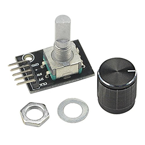 WMYCONGCONG 8pcs KY-040 360 Degree Rotary Encoder Module with Button Cap for Arduino Micro Controller Use