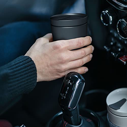 Villeroy & Boch Manufacture Rock Coffee To Go Mug, Premium Porcelain, 12 oz, Matte Black 11.8 Ounces