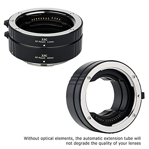 JJC RF Mount Auto Focus Macro Extension Tube Set & RS-60E3 Remote Switch Shutter Release Cord for Canon EOS R/RP / R6 / R6 Mark II / R7 / R8 / R10 / R100 Cameras